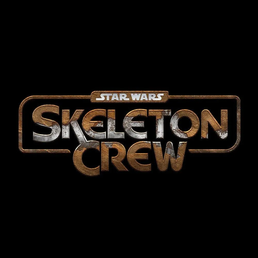 die Worte Star Wars: Skeleton Crew auf schwarzem Hintergrund