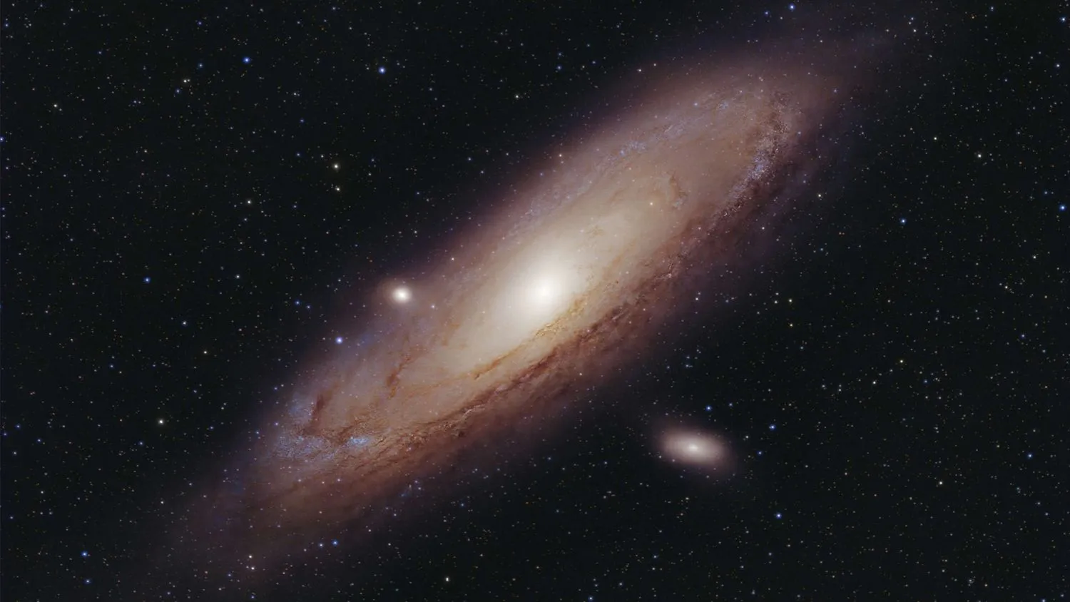 Andromeda-Galaxie, fotografiert mit der Vaonis Vespera II