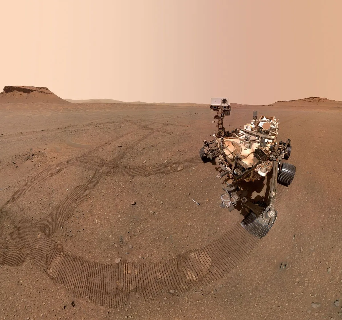 Der Perseverance-Rover auf der Marsoberfläche