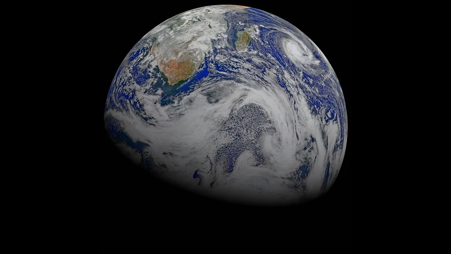 Erde aus dem Weltraum gesehen