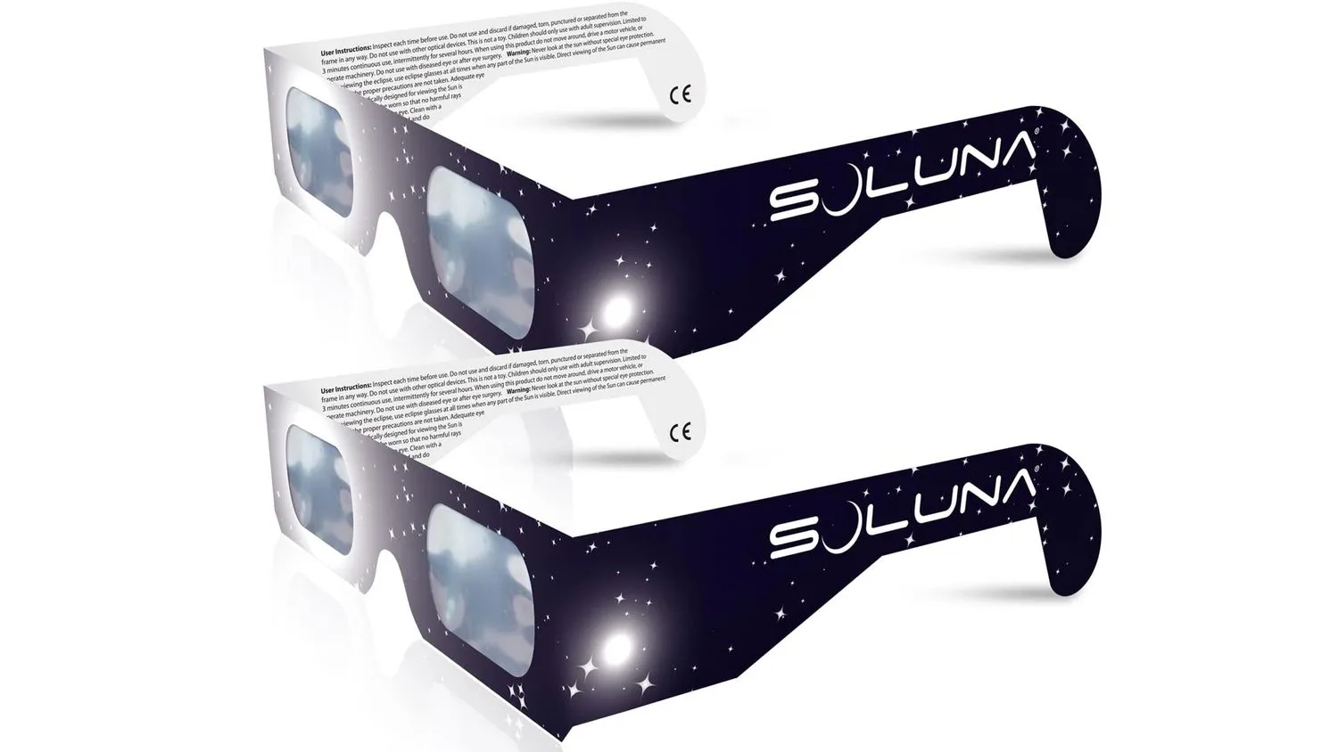 Solunar Sonnenfinsternisbrille (Doppelpack)