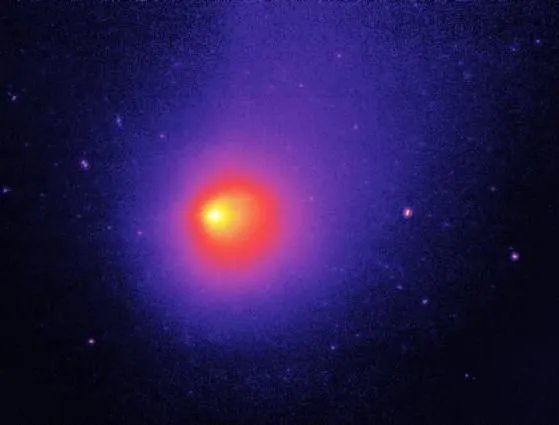 Das Spitzer-Weltraumteleskop beobachtet den Kometen 29P/Schwassmann-Wachmann während eines explosiven Ausflusses.